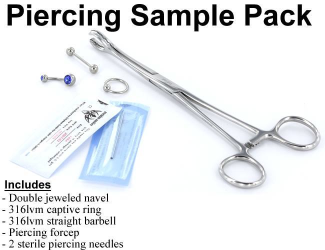 Piercing Sample Pack - Body Jewelry, Needles, Tools – Painful Pleasures