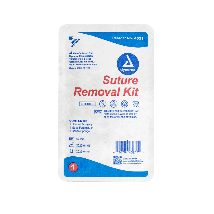 Dynarex Disposable Staple + Suture Removal Kit