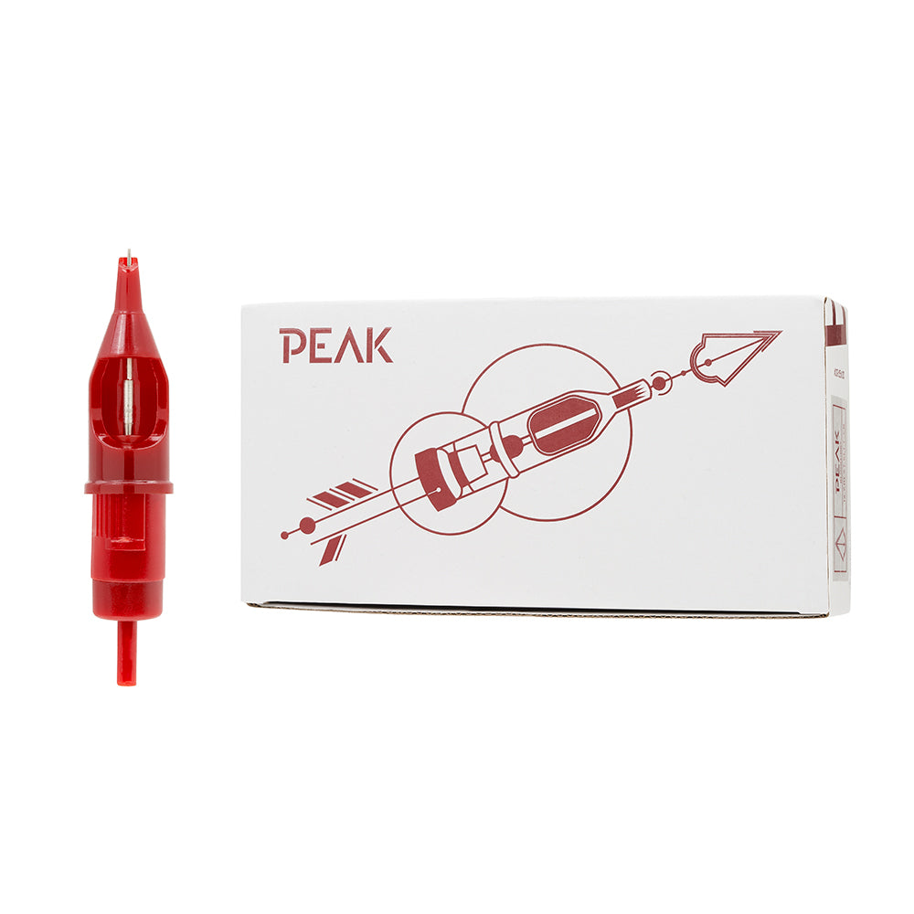 Peak Needles — Blood — Box of 20 Cartridge Tattoo Needles