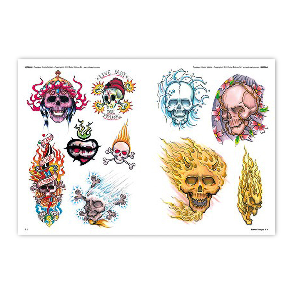Tattoo Irezumi Skull Kapala Flash, skull transparent background PNG clipart  | HiClipart