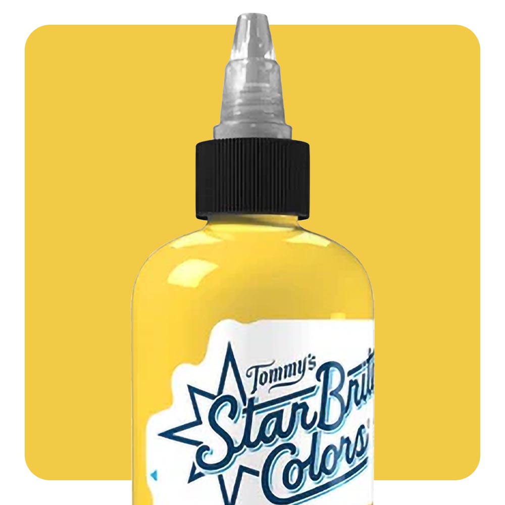 StarBrite Colors Tattoo Ink by Tommy’s Supplies – Canary Yellow – Pick Your Size 1/2oz, 1oz, 2oz, or 4oz