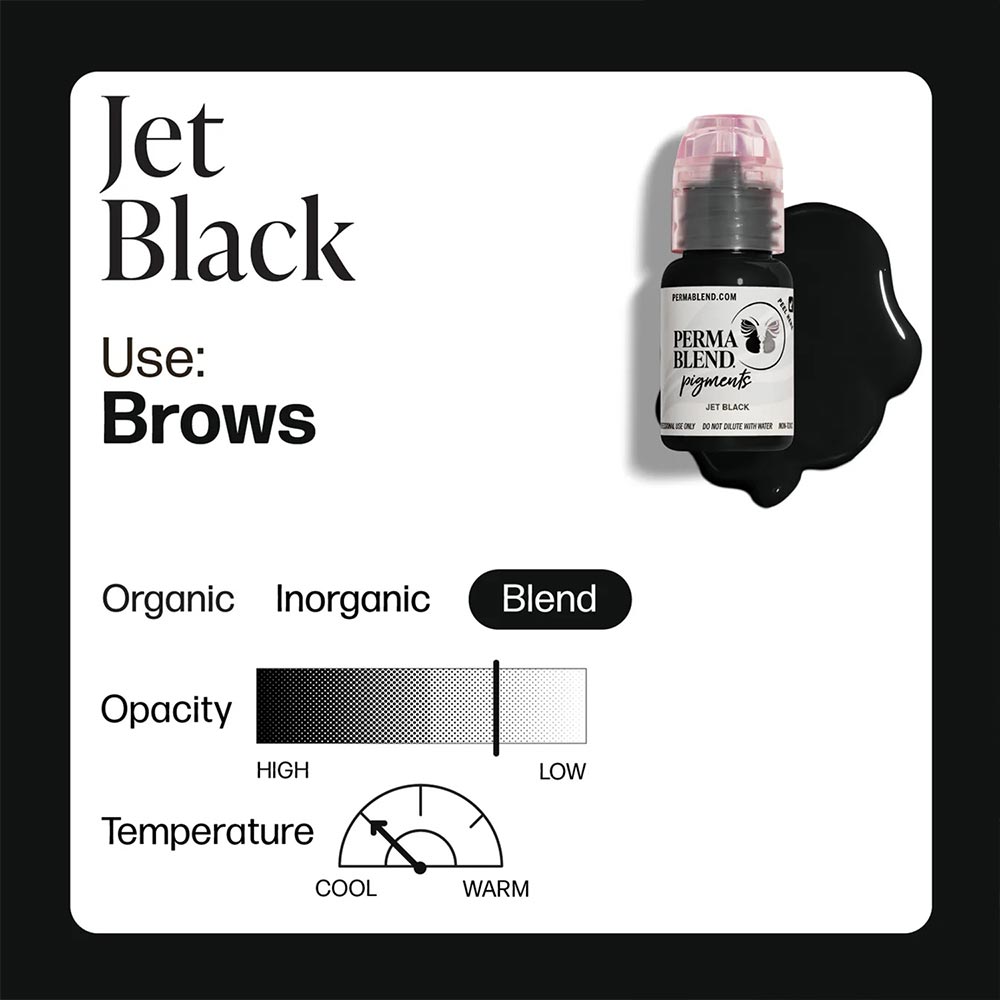 Jet Black — Perma Blend — 1/2oz Bottle