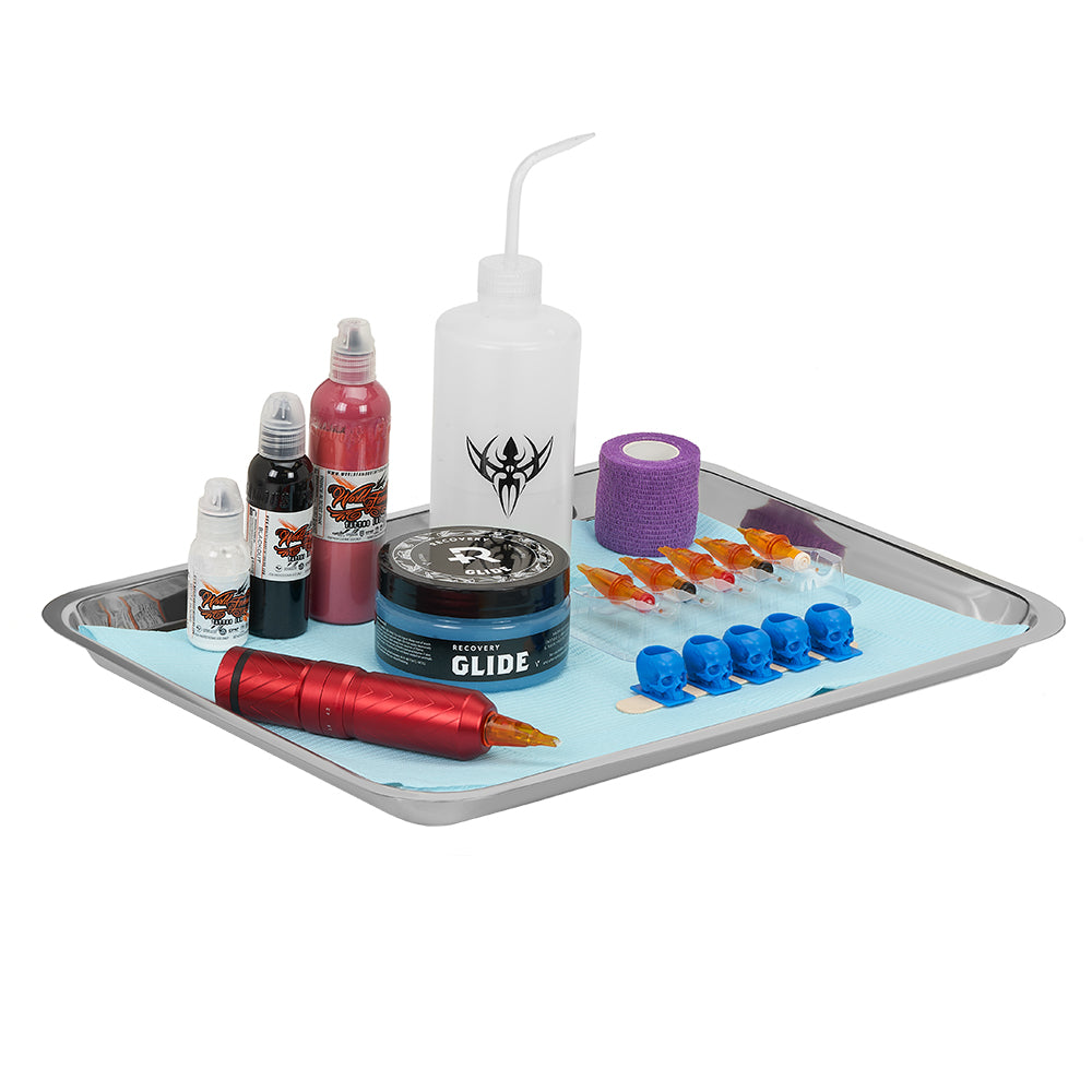 Surgical Steel Tattoo + Piercing Tray — Set of 4