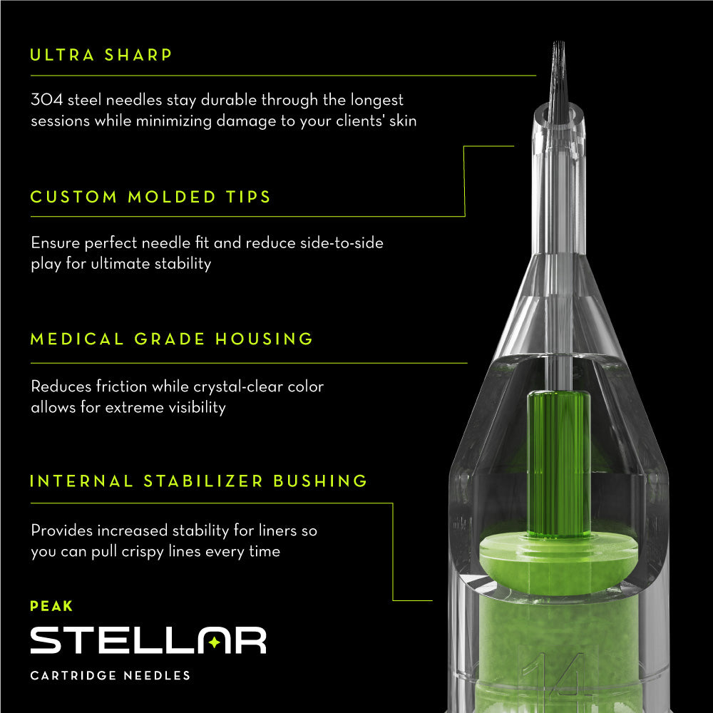 Peak Stellar Needle Cartridges — Sample Pack