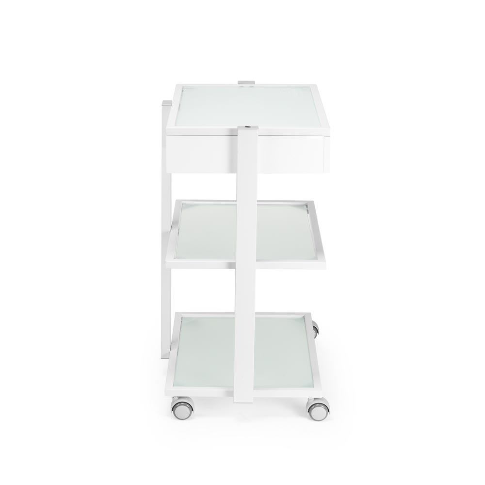 Fellowship Locking Cabinet for Rolling Cart — White