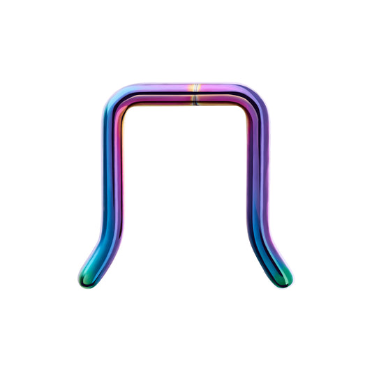 16g Rainbow Titanium Septum Retainer - Price Per 1