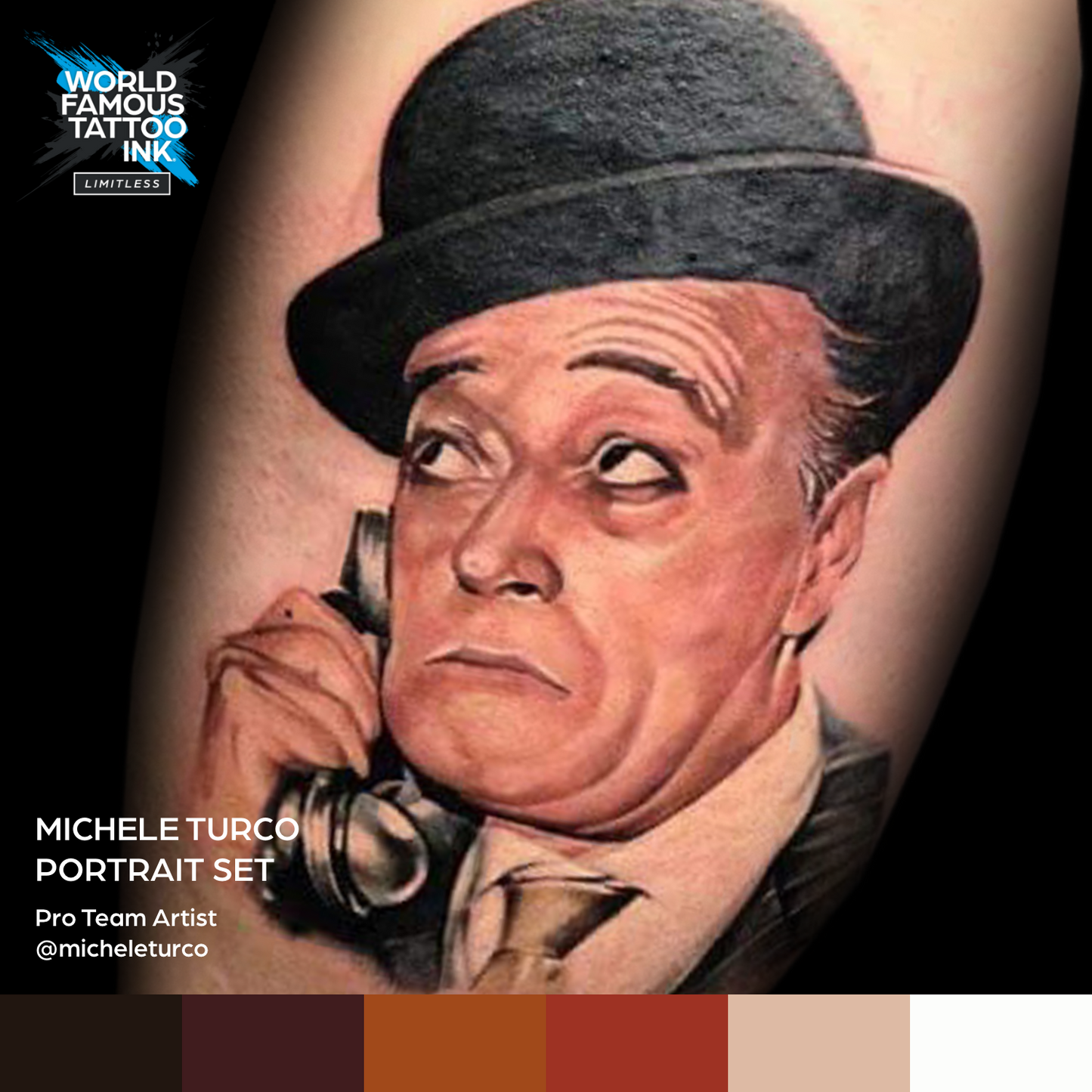World Famous Tattoo Ink x Michele Turco Color Portrait - Set of 6