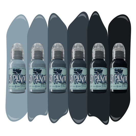 A.D. Pancho Pastel Greys Set — World Famous Tattoo Ink — Pick Size