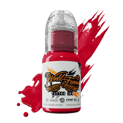 United Ink Red — World Famous Tattoo Ink — Pick Size