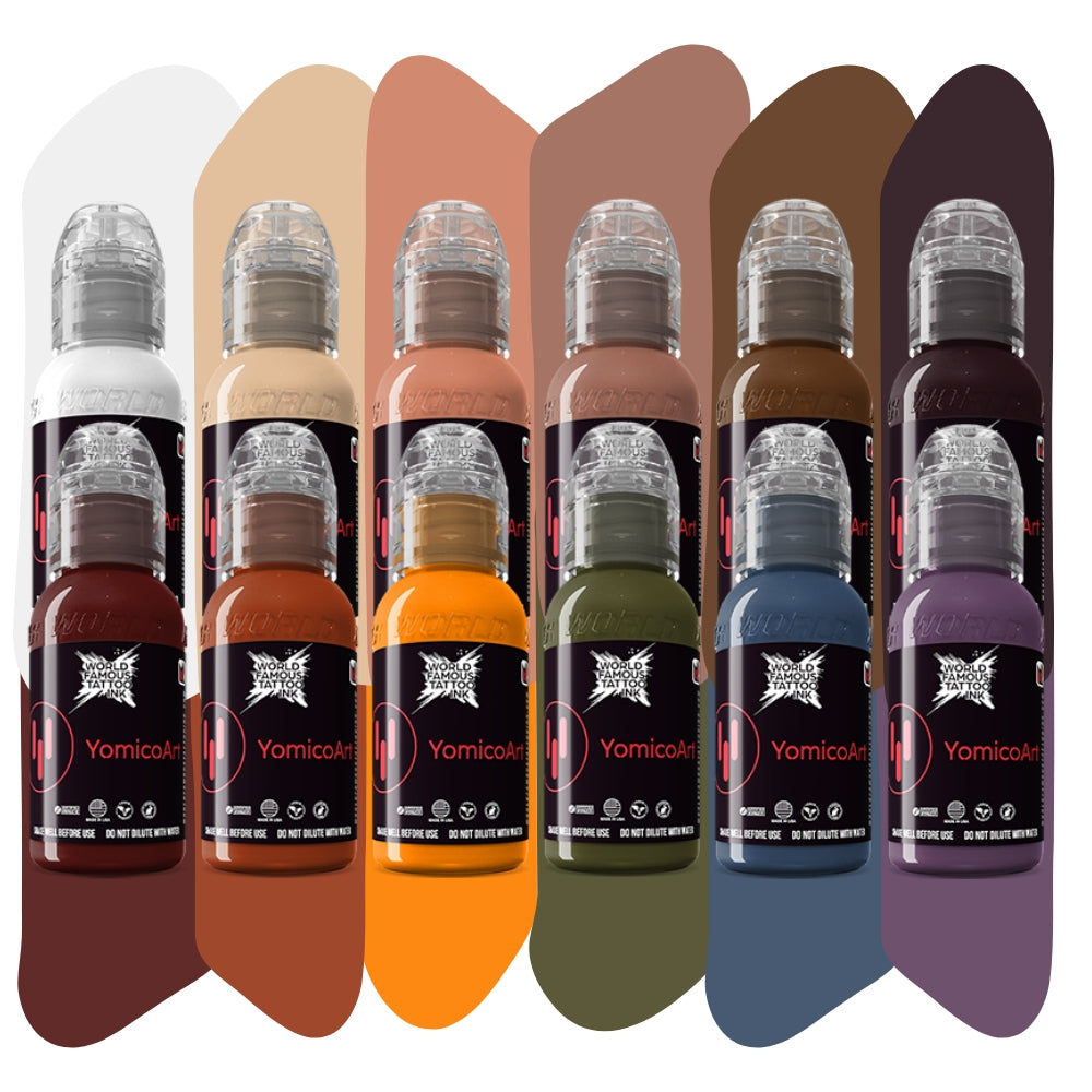 PRE-ORDER Yomico Moreno Renaissance Set — World Famous Tattoo Ink — 1oz