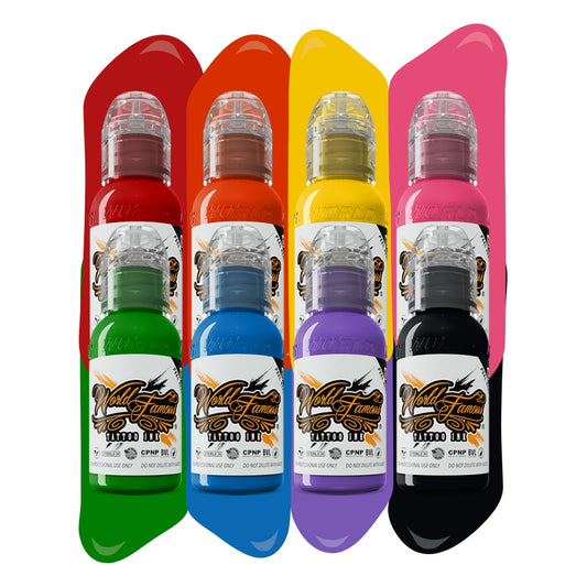 PRE-ORDER Yomico Moreno Artistic Basic Set — World Famous Tattoo Ink — 1oz