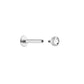 Tilum 18g-16g Internally Threaded Titanium Jeweled Half Ball Top - Price Per 1