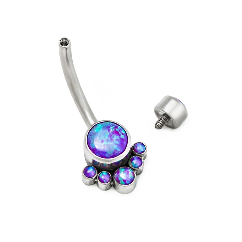 Titanium opal belly on sale button ring