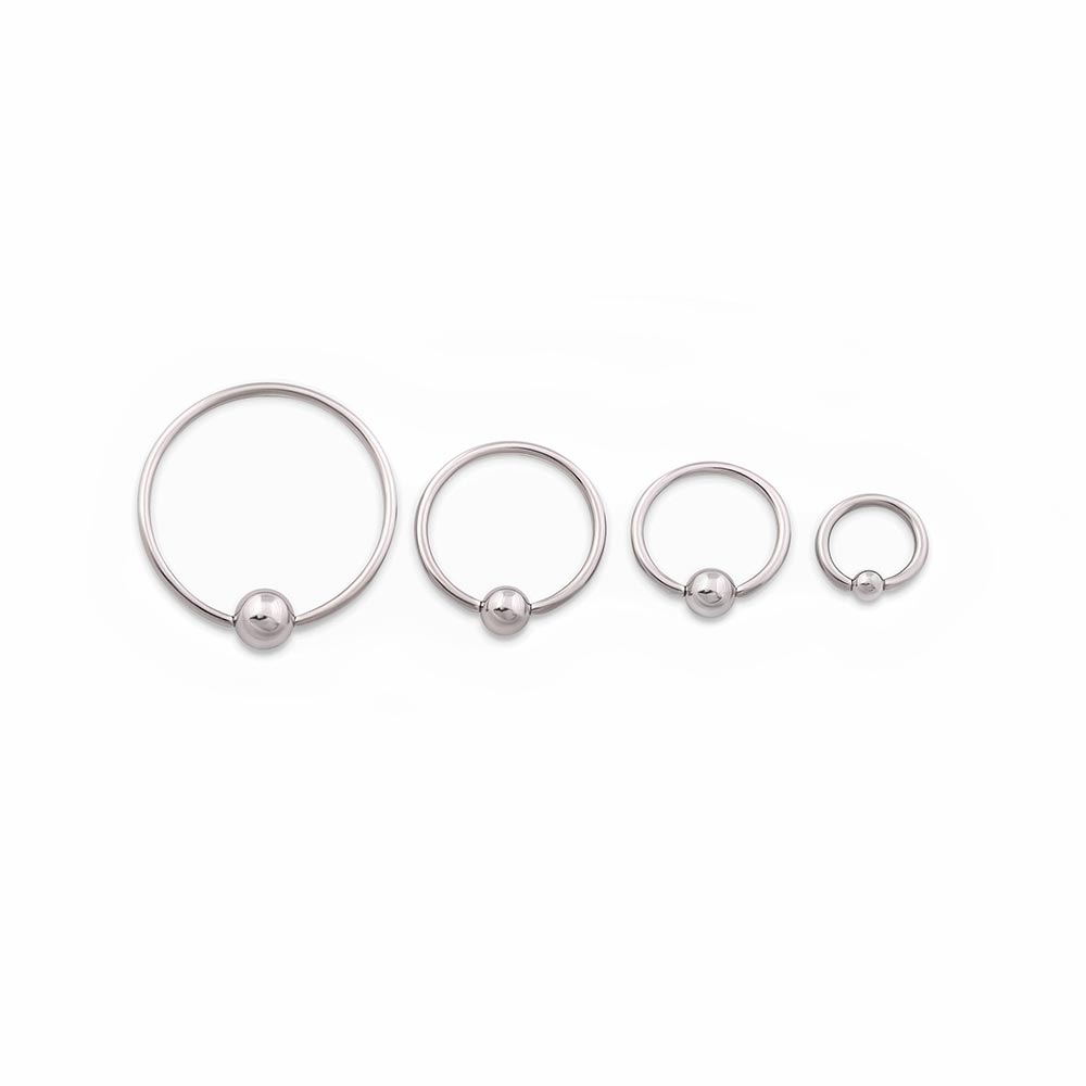 16g Steel Captive Bead Ring — Price Per 1 | Painful Pleasures
