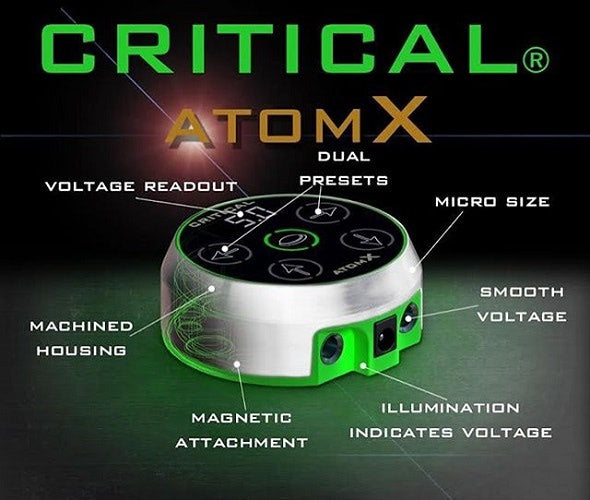 Critical Tattoo® Atom X Power Supply — Black