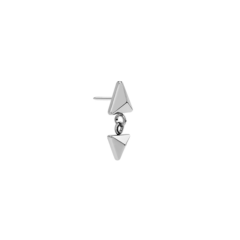 Tilum Simplicity Dangling Stud Titanium Threadless End — Price Per 1