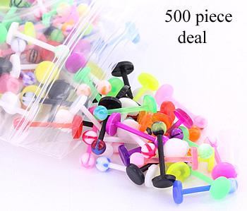 Plastic labret on sale