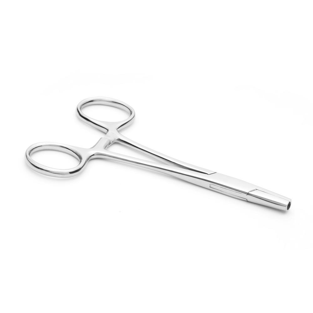 Body Jewelry Forceps 5" long with 4mm Jaws - Great for MicroDermal Ins