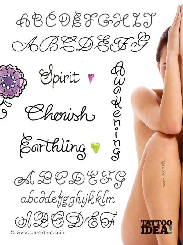 tattoo | cursive lettering | | Free handwritten fonts, Tattoo fonts,  Cursive tattoos